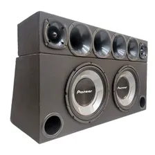 Caixa High Performance 12'' Pioneer Ts-w3060br + Corneteira Foto  mini 1