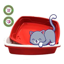 Caixa Higienica Cat Clean Gatos 3 Peças Vermelho Foto mini 1