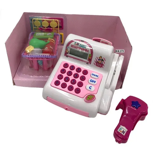 Caixa Infantil Registradora Creative Fun P/ Menino Ou Menina Cor Rosa Foto 1