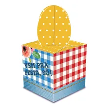 Caixa Lembrancinha Festa Junina 5,1x5,1x7,8cm Junco 8und Foto  mini 1