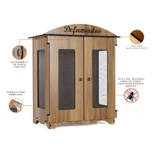 Caixa Linguiceiro Defumados Decorativa Cor Amadeirado Defumados JSL Foto mini 4