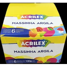 Caixa Massinha Argila Acrilex - 6 Pct 100 Gramas Cada Foto mini 3