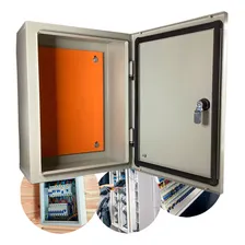 Caixa Metalica Quadro Painel Comando 50x40x20 Autack Hermetico Sobrepor S/ Flange 500x400x200 Foto mini 2