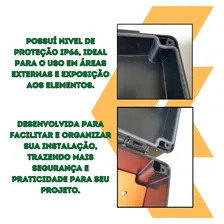 Caixa Montagem Entrada Provisória Preta 250x160x120mm Ip66 Foto mini 4
