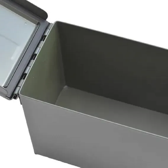 Caixa Multiuso 30x19x15cm Munição Equipamento Metal Exercito Foto 1