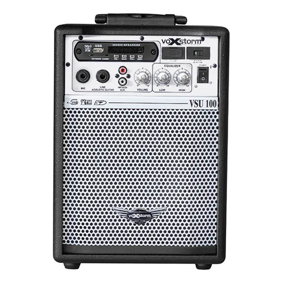 Caixa Multiuso Amplificada 6 15 W Rms Voxstorm Vsu100 Usb Foto 1