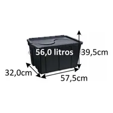 Caixa Organizadora Container Or-08 56l São Bernardo Cor Preto Foto mini 4