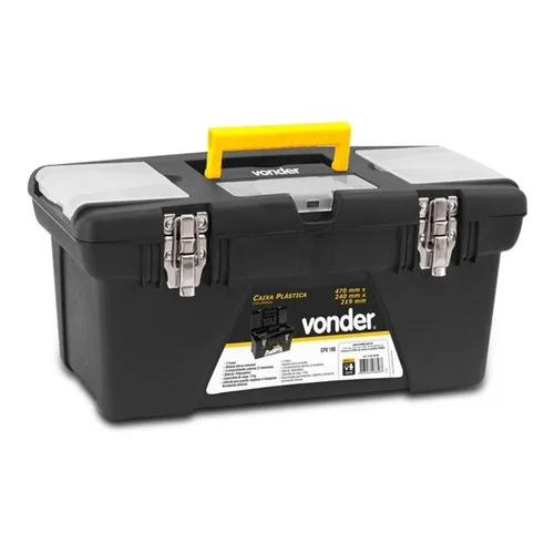 Caixa Organizadora Ferramentas 47cm 12kg Plástica Vonder Foto 1