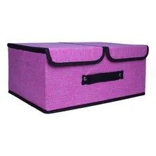 Caixa Organizadora Guarda Roupas Divisória Removível Velcro Cor Cinza Lisa Foto mini  3