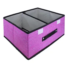 Caixa Organizadora Guarda Roupas Divisória Removível Velcro Cor Cinza Lisa Foto mini 4