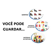 Caixa Organizadora Multiuso Mini Sapato Dello Verde 28x17x12 Foto mini 2