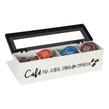 Caixa Organizadora Porta Cápsula Em Aço Café Para Acordar Foto  mini 1