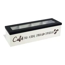 Caixa Organizadora Porta Cápsula Em Aço Café Para Acordar Foto mini  2