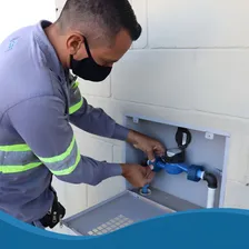 Caixa Padrão Sabesp Para 1 Ou 2 Hidrometros Medidor De Agua Foto mini  2