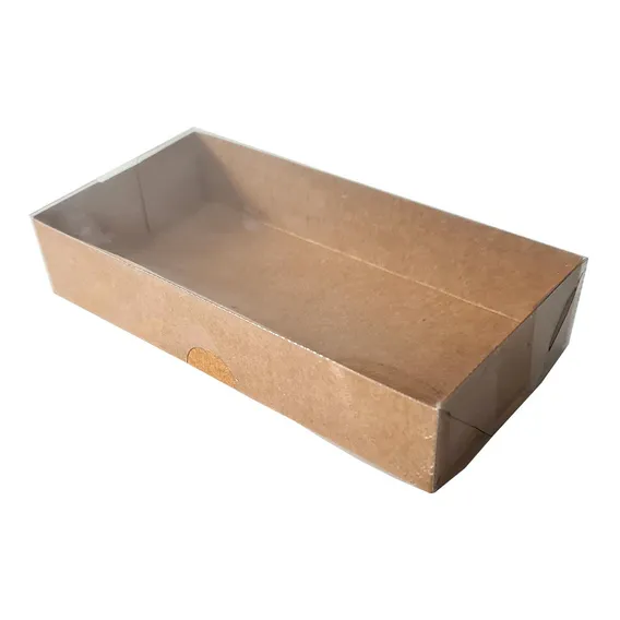 Caixa Papel Tampa Transparente 8x13x3,5 Com 10 Unidades Tr2 Foto 1