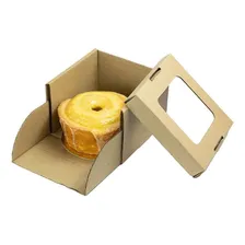 Caixa Para Bolos Com Visor Kraft M Sulformas Foto mini 1