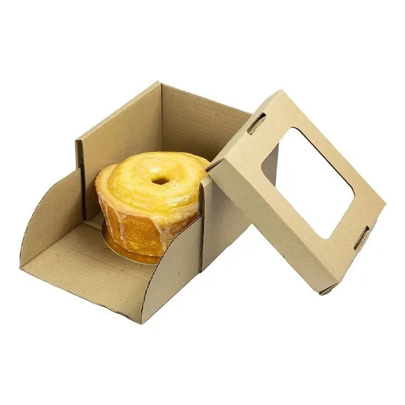 Caixa Para Bolos Com Visor Kraft M Sulformas Foto 1
