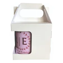 Caixa Para Caneca De Porcelana Com Visor Branca 100 Unidades Foto  mini 1