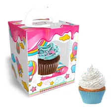 Caixa Para Cupcake (individual) 8,5x8,5x10cm - 10 Unidades Foto mini  2