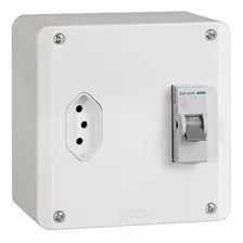 Caixa Para Disjuntor Com Tomada 10 A Sobrepor - Mectronic Foto mini 1