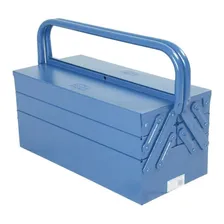Caixa Para Ferramentas Fercar -06- Sanfonada 5 Gavetas 40cm Cor Azul Foto mini  2