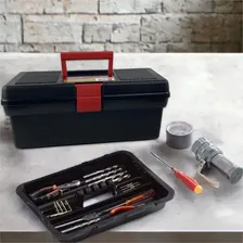 Caixa Para Ferramentas Inplast Preta Bandeja Interna Foto mini  2