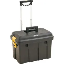 Caixa Para Ferramentas Plástica Com Rodas Crv 0200 Vonder Cor Preto/Amarelo Foto mini 1