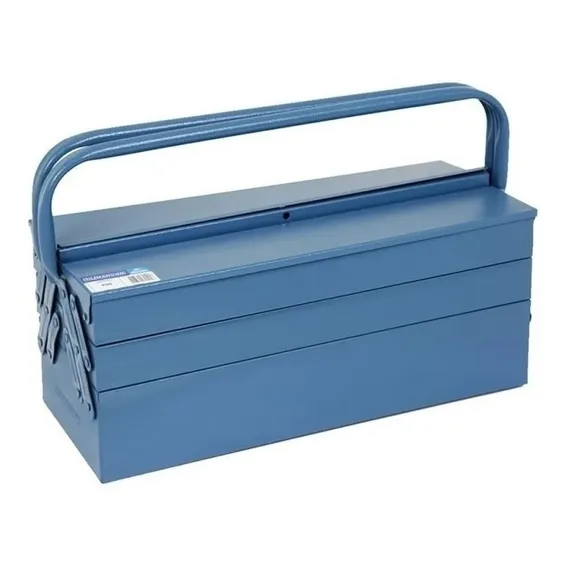 Caixa Para Ferramentas Sanfonada Marcon 550 - 5 Gavetas 550 Cor Azul Foto 1