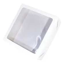Caixa Para Presente Branca Visor 15x15x4 Tampa E Fundo 20 Un Foto mini 4