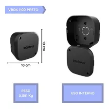 Caixa Passagem Camera Bullet Dome Vbox 1100 Preta Intelbras Foto mini 3