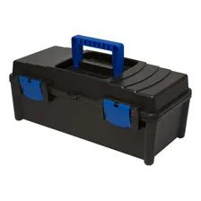 Caixa Pesca Maleta Ferramentas Organizadora Polymer 4037x Cor Preto Foto mini 1
