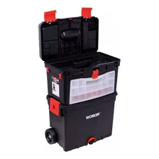 Caixa P/ferramentas Plastica Com Rodas Worker Organizador Foto mini 3