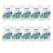Caixa Pilha Alcalina Aaa Elgin 82155 Com 10 Blister 4 Pilhas Foto mini 1