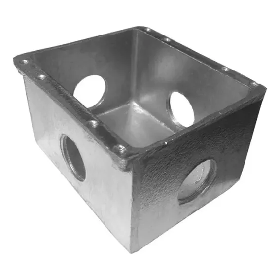 Caixa Piso Alta X 4x4 Alumínio 3/4 Polegadas Stampac Foto 1