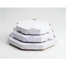 Caixa Pizza Papelao 45cm Branca 450x450x40 - C/50 Foto mini  3