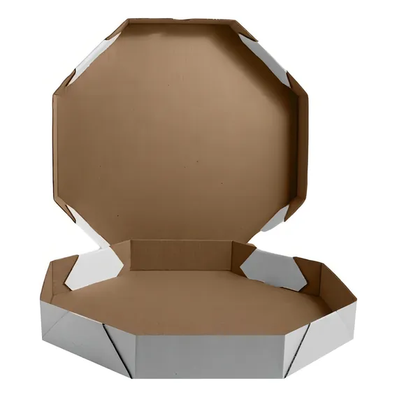 Caixa Pizza Papelao 45cm Branca 450x450x40 - C/50 Foto 1