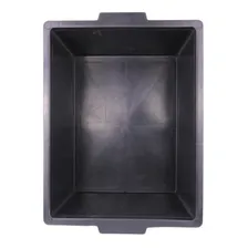 Caixa Plástica 26 Litros Organizadora Com Tampa Cor Preto Foto mini 4