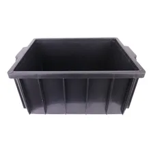 Caixa Plástica 26 Litros Organizadora Com Tampa Cor Preto Foto mini 2