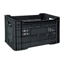 Caixa Plástica Empilhavel 52 Litros Hortifruti Organizadora Cor Preto Foto mini 1