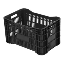 Caixa Plástica Hortifruti Multiuso Empilhável Preta Arqplast Foto mini 1