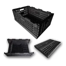 Caixa Plástica Multiuso Desmontável 30l Cor Preta Geométrico Foto  mini 1
