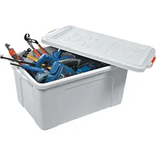 Caixa Plástica Organizadora 70 L Or 07 - São Bernardo Cor Branco Foto  mini 1