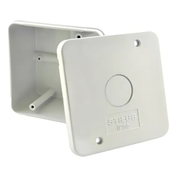 Caixa Plastica Organizadora Camera Cftv C/ Parafuso - 4 Pçs Cor Branco Foto 1