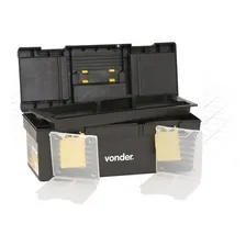 Caixa Plástica Para Ferramentas Organizadora Cpv 0400 Vonder Cor Preto e amarelo Foto mini 3