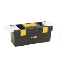 Caixa Plástica Para Ferramentas Organizadora Cpv 0400 Vonder Cor Preto e amarelo Foto mini 2