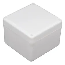 Caixa Plastica Passagem Eletrica 90x90x70mm Branca - Ip44 Foto mini 1