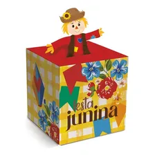 Caixa Pop Up Festa Junina Espantalho 9x9x8,5cm C/10 Unid. Cor Decorado Foto mini 1