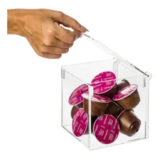 Caixa Porta Cápsulas Cubo Acrílico Dolce Gusto Nespresso Foto mini  3