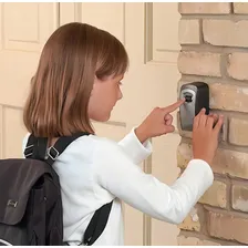 Caixa Porta Chave Parede Segredo Senha Casa Airbnb Comércio Cor Cinza Foto mini 3