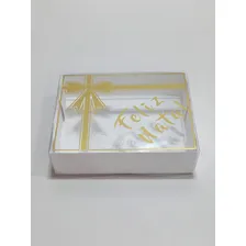Caixa Presente Feliz Natal, 10 Unid, 15 Cm, Dourado D Foto mini 4